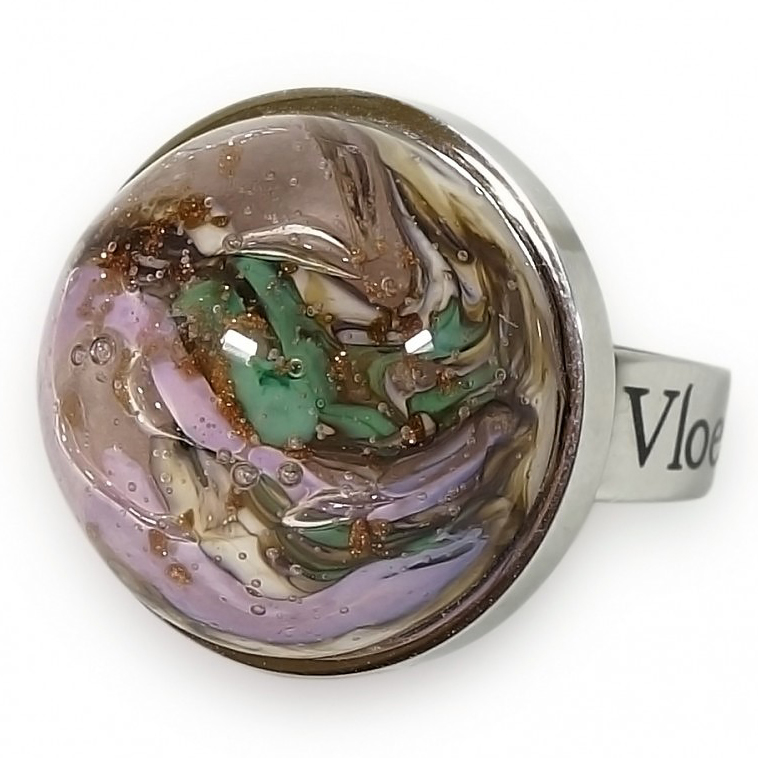Кольцо, муранское стекло, KO1812